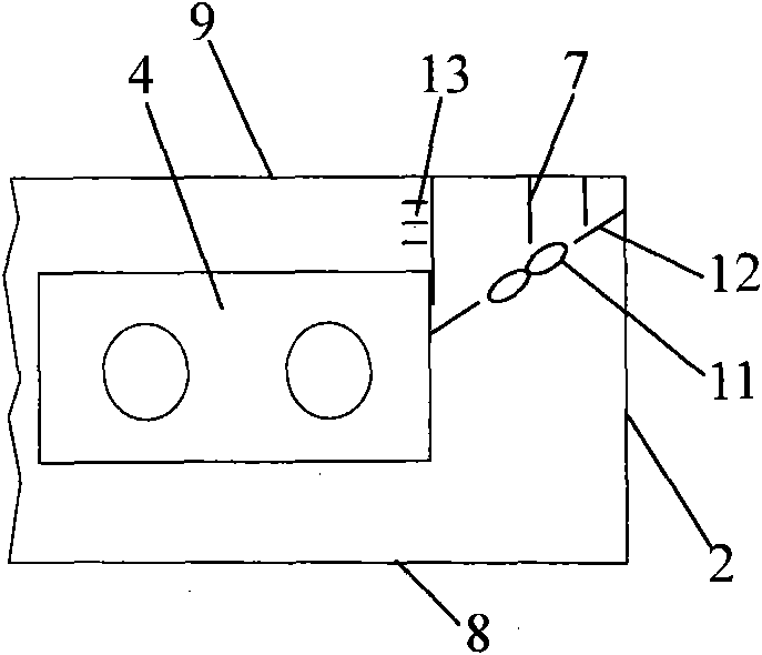 Heat exchange structure of power battery box