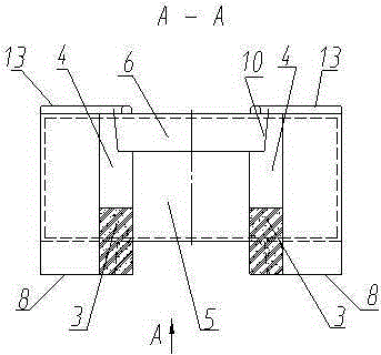 A hollowed-out self-centering lock seam anti-seismic wall brick