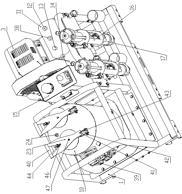 Vehicle-mounted normal temperature type striping machine