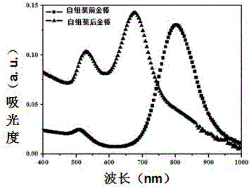 A kind of gold nanorod array and its preparation method and application