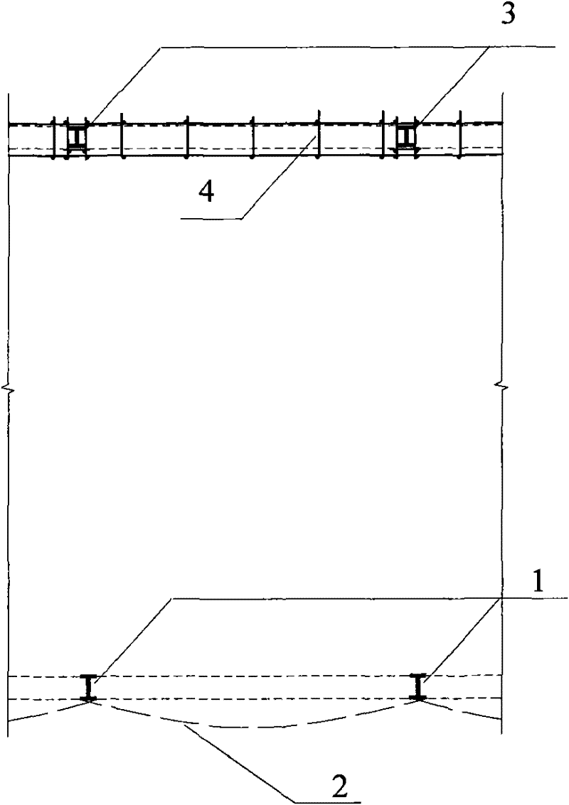 Rigid suspended scaffold for installing pipeline of steel roof equipment