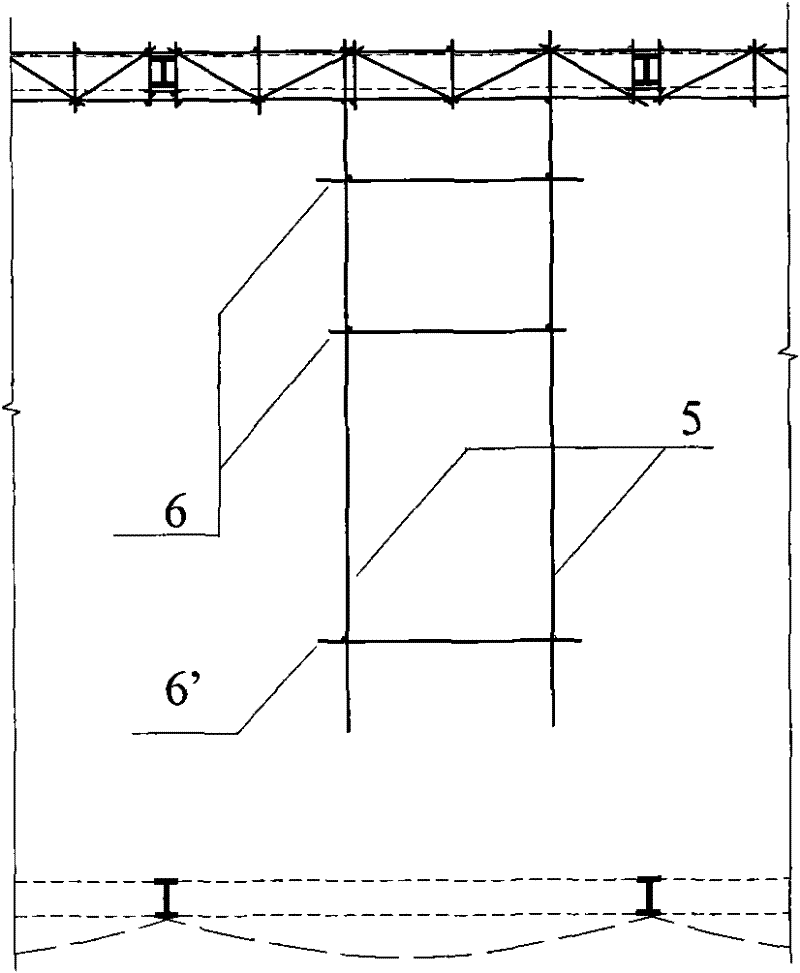 Rigid suspended scaffold for installing pipeline of steel roof equipment