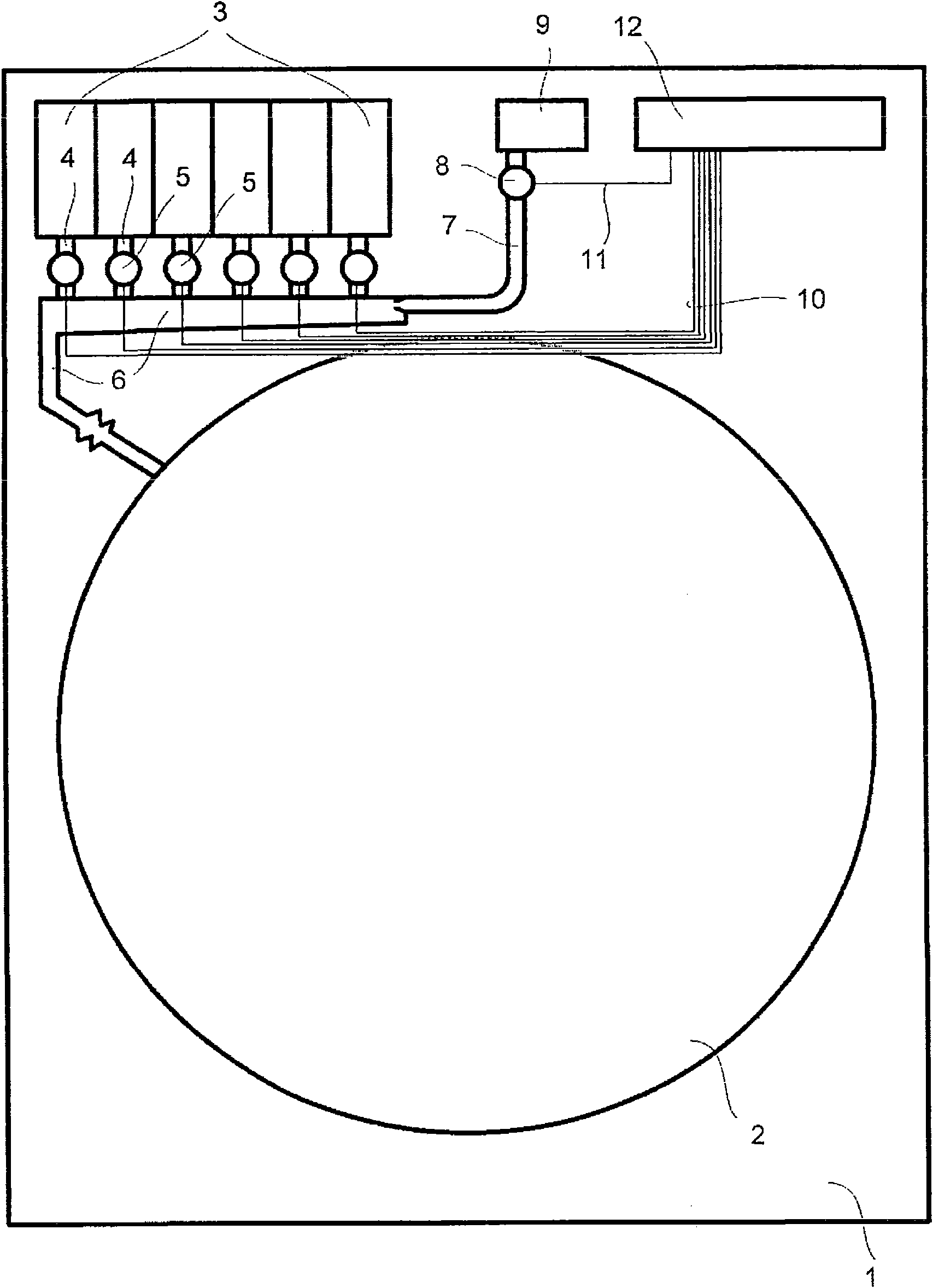 Method for cleaning metering lines in automatically controlled laundry care devices