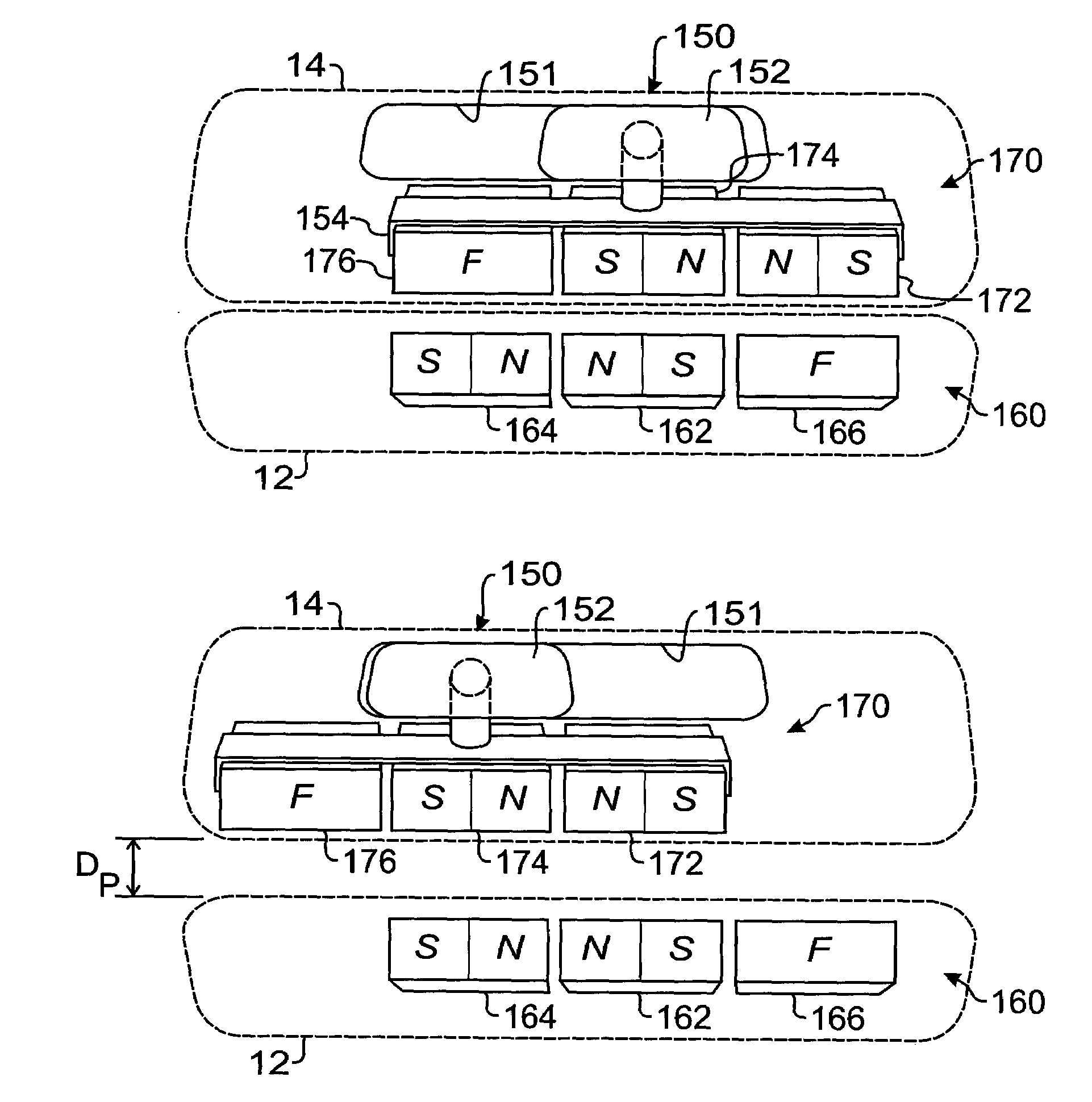 Electronic device having magnetic latching mechanism