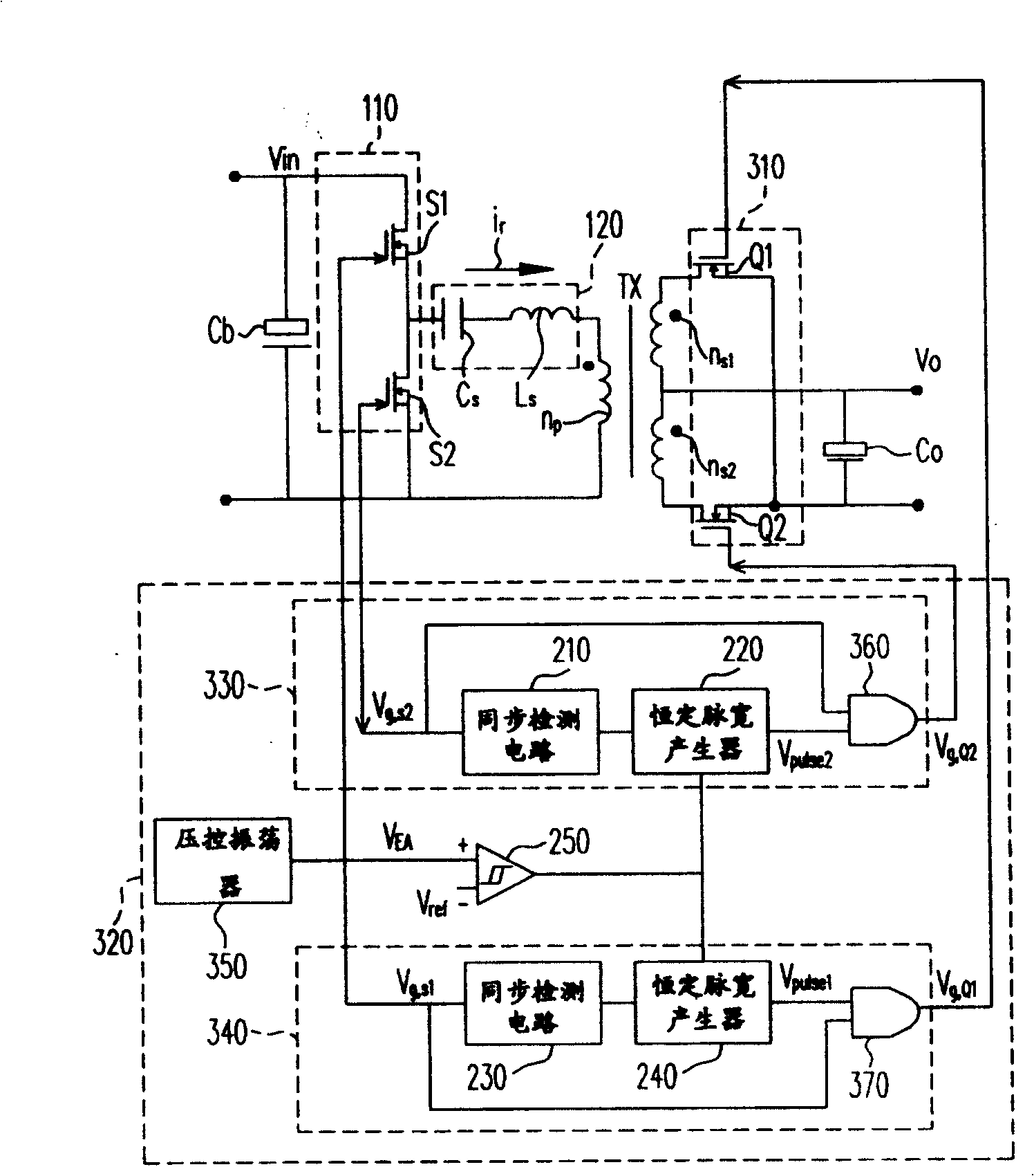 LLC series resonant converter and its synchronous rectifying power switch driving method