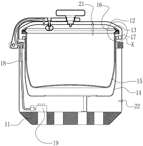 A kind of electric pressure cooker with air extraction and air extraction control method