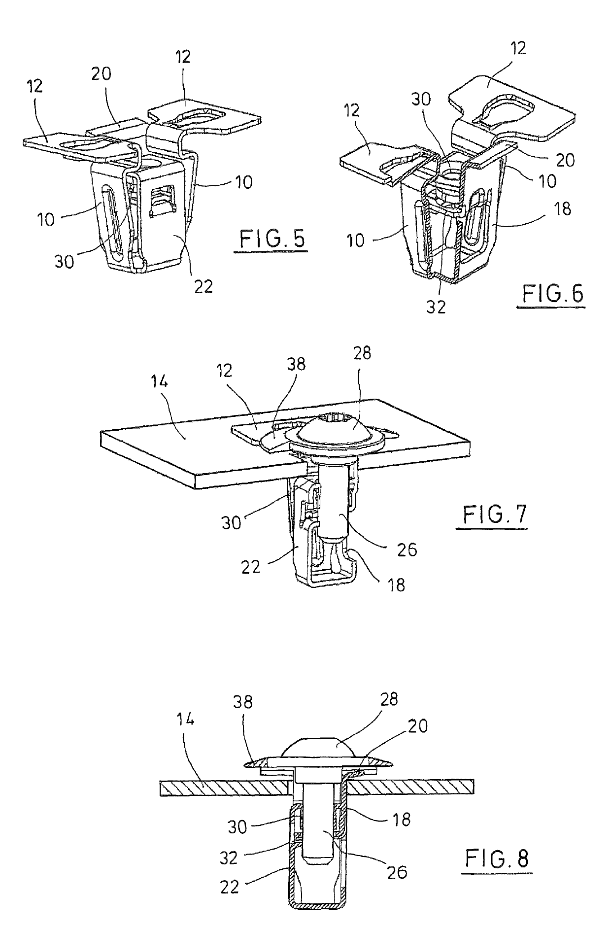 Fastening clip