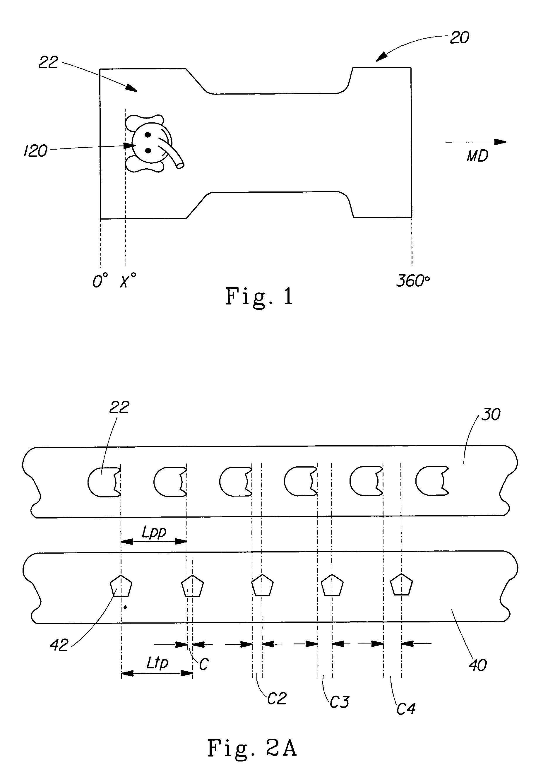 Method and system for registering pre-produced webs with variable pitch length