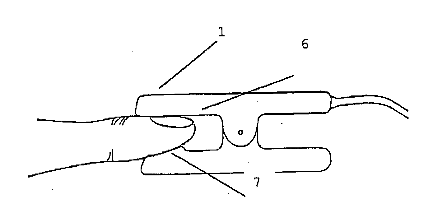 Method and device for the identification of at least one substance of content of a body fluid