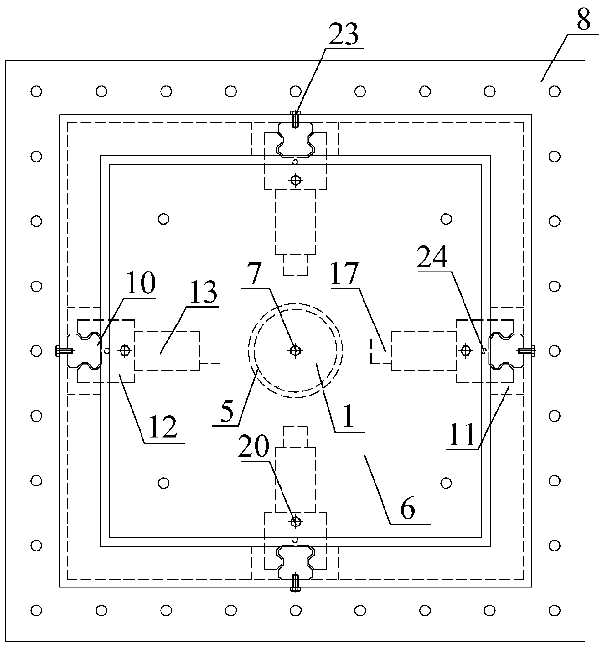 Vertical vibration isolation device