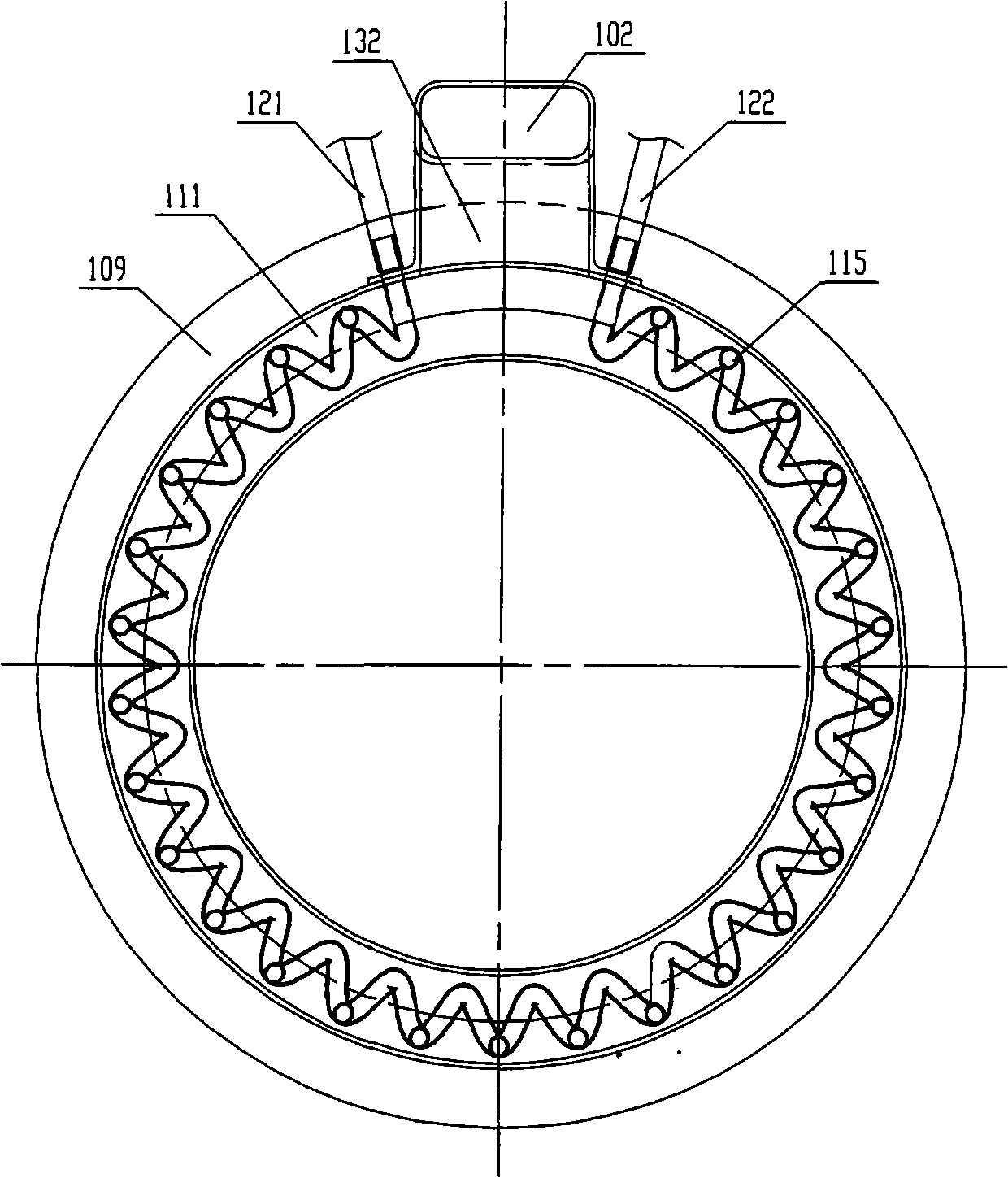 Washing machine with drying device