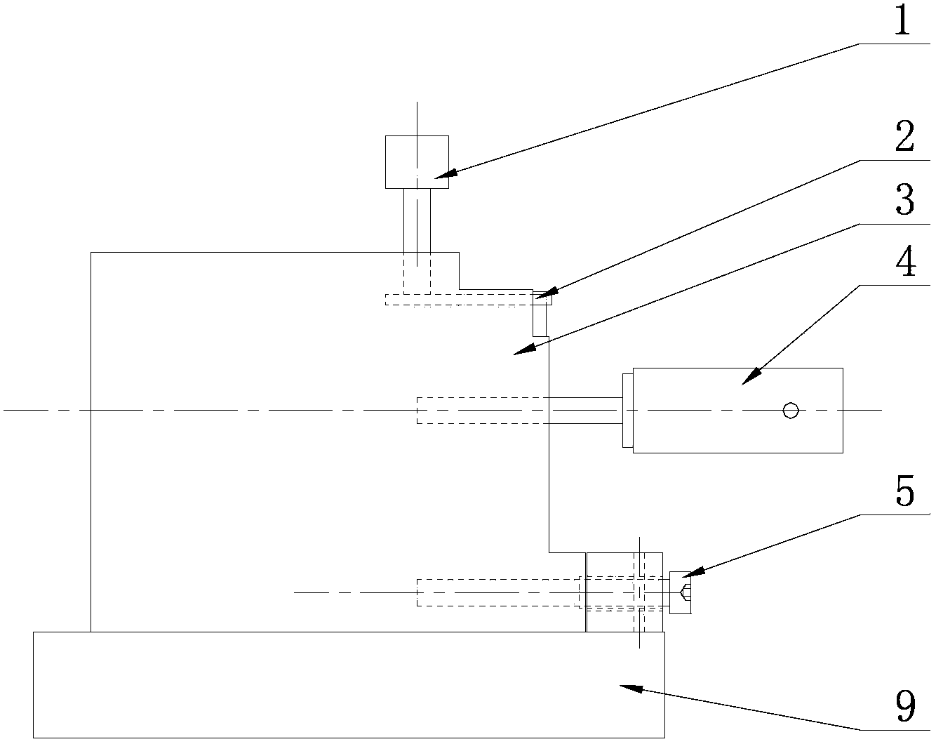 Special fixing device for grinding toothed handle of feed dog