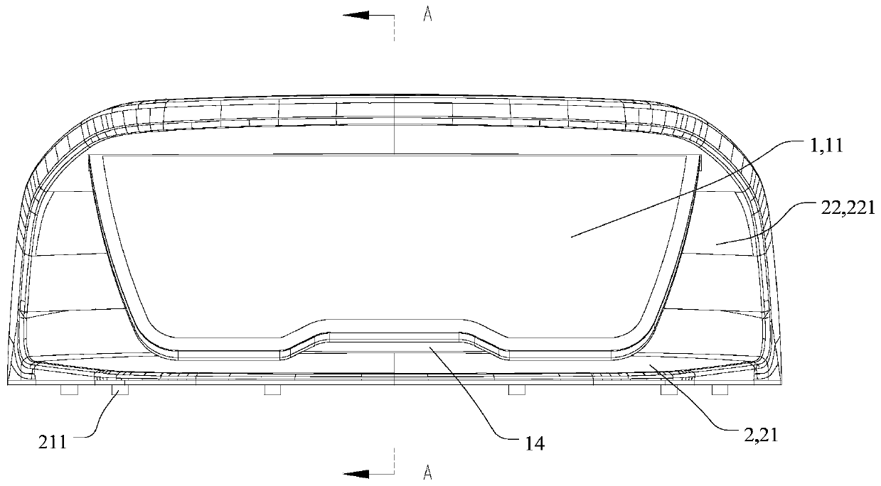 Suspension type automobile instrument panel assembly, automobile instrument desk and automobile