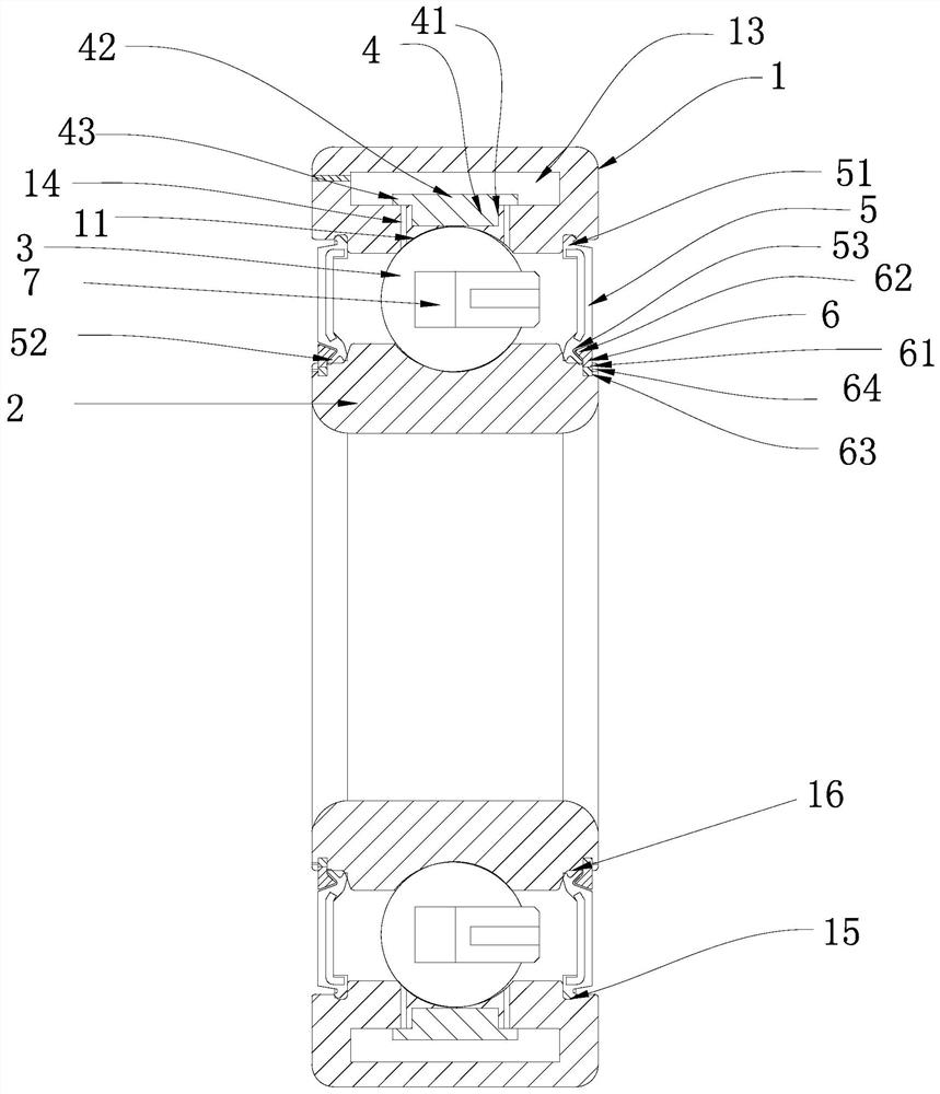 High-sealing oil supplementing bearing special for silicone oil clutch