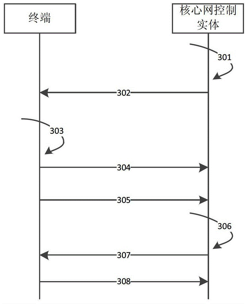 Protection method for terminal temporary identifier, terminal, core network control entity and system