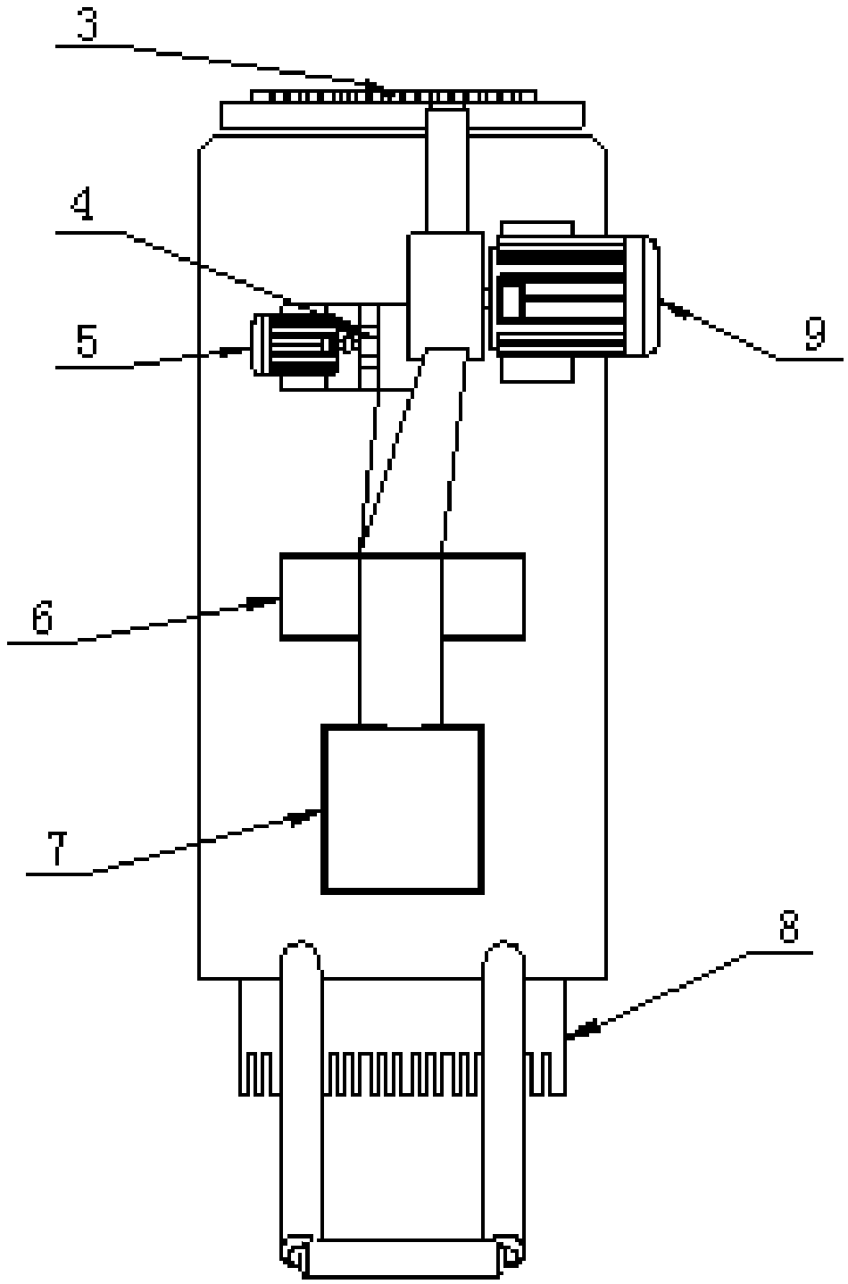 Device used for cleaning artificial turfs