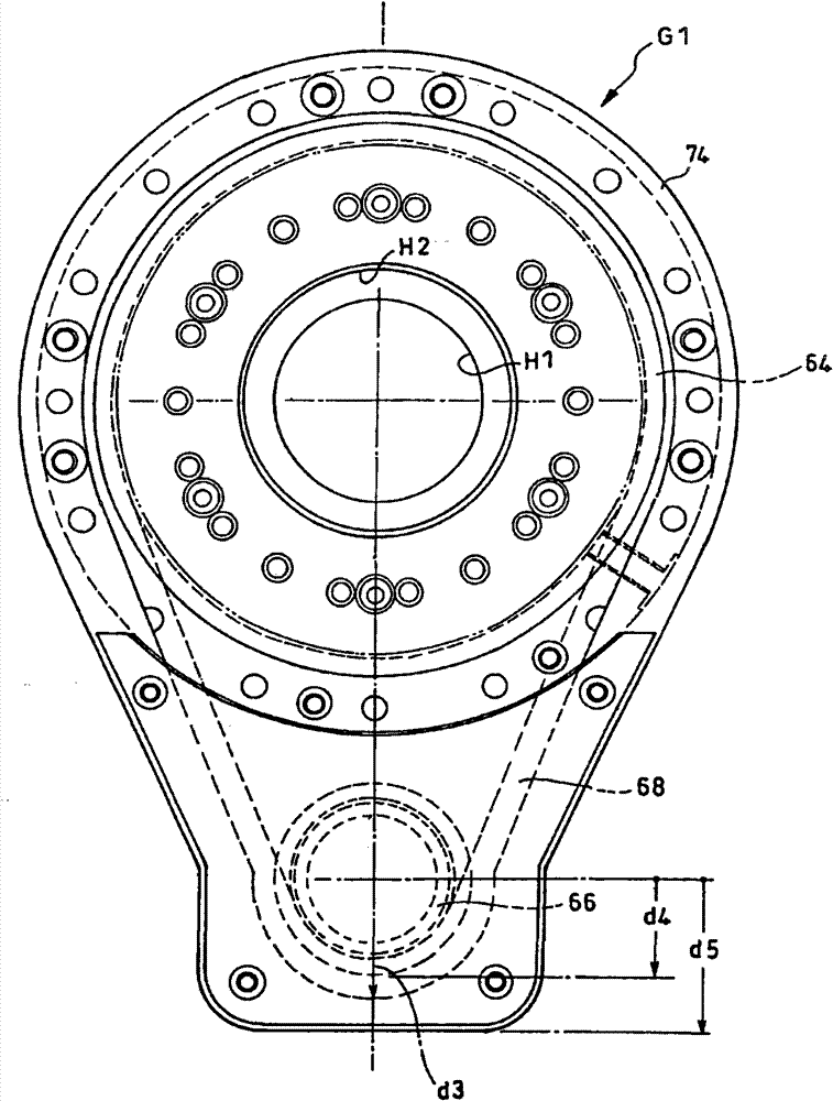 Rotation detector attachment decelerating device