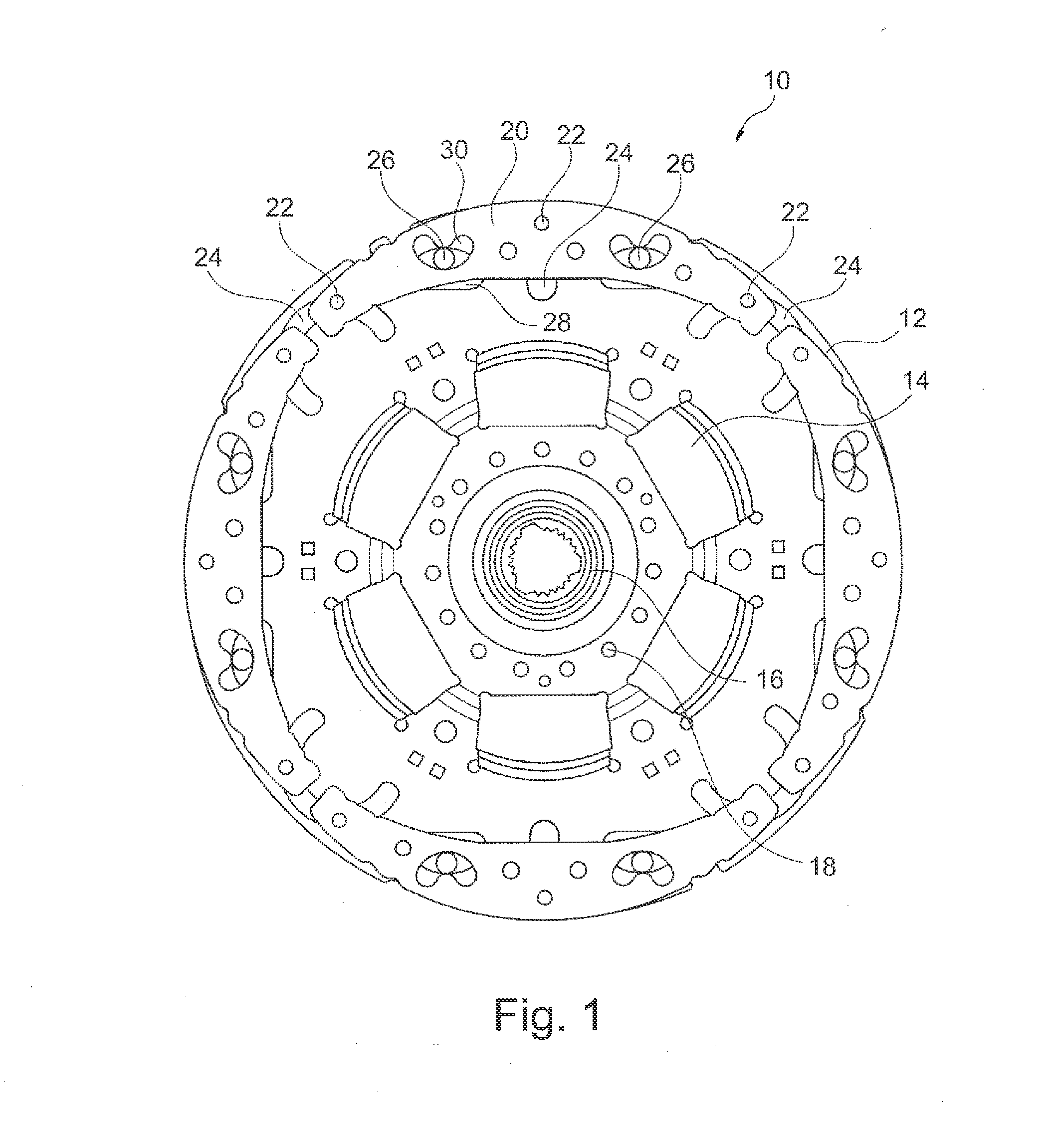 Centrifugal force pendulum device