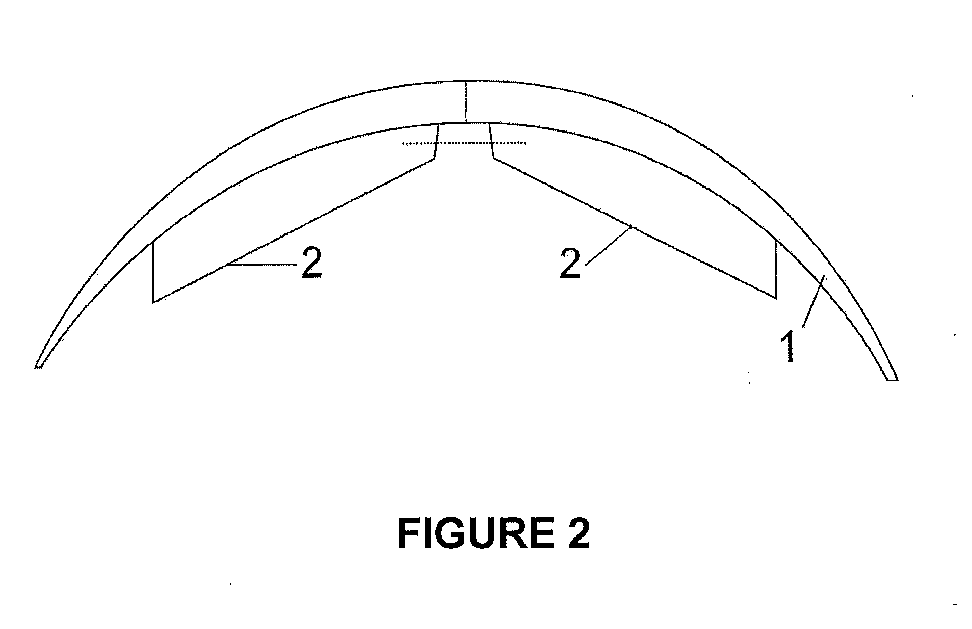 One-piece lens with surplus inner optical material