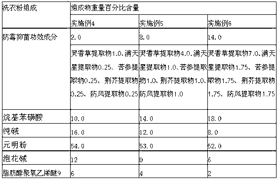 Mould-proof bacteriostatic Chinese medicinal detergent