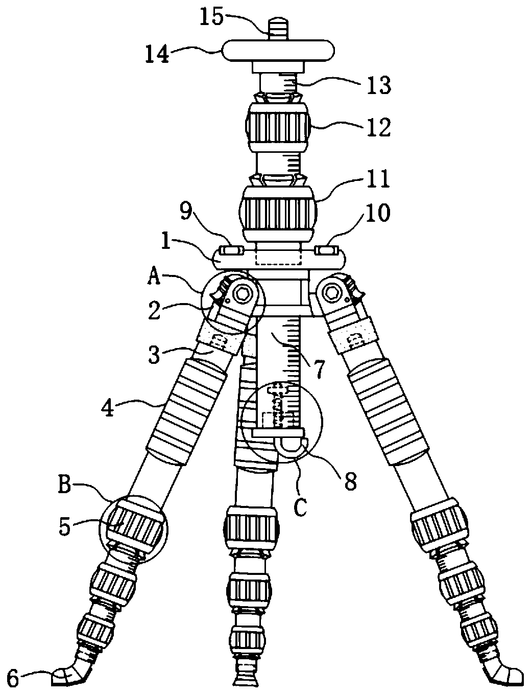 Novel photographing support frame