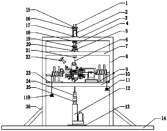 Steel wire rope internal multi-wire spiral contact fatigue, wear and damage detection device and detection method