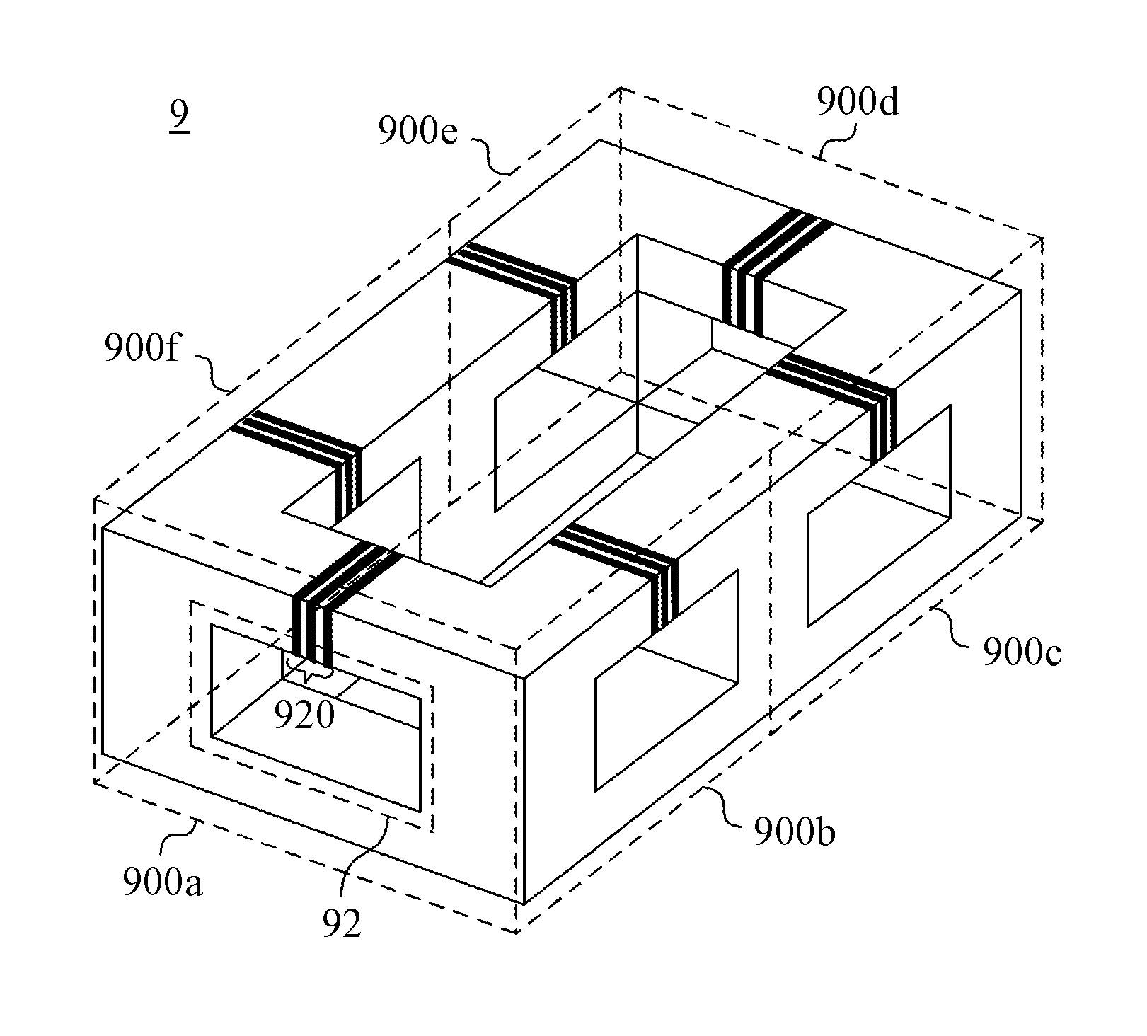 Integrated inductor and integrated inductor magnetic core of the same