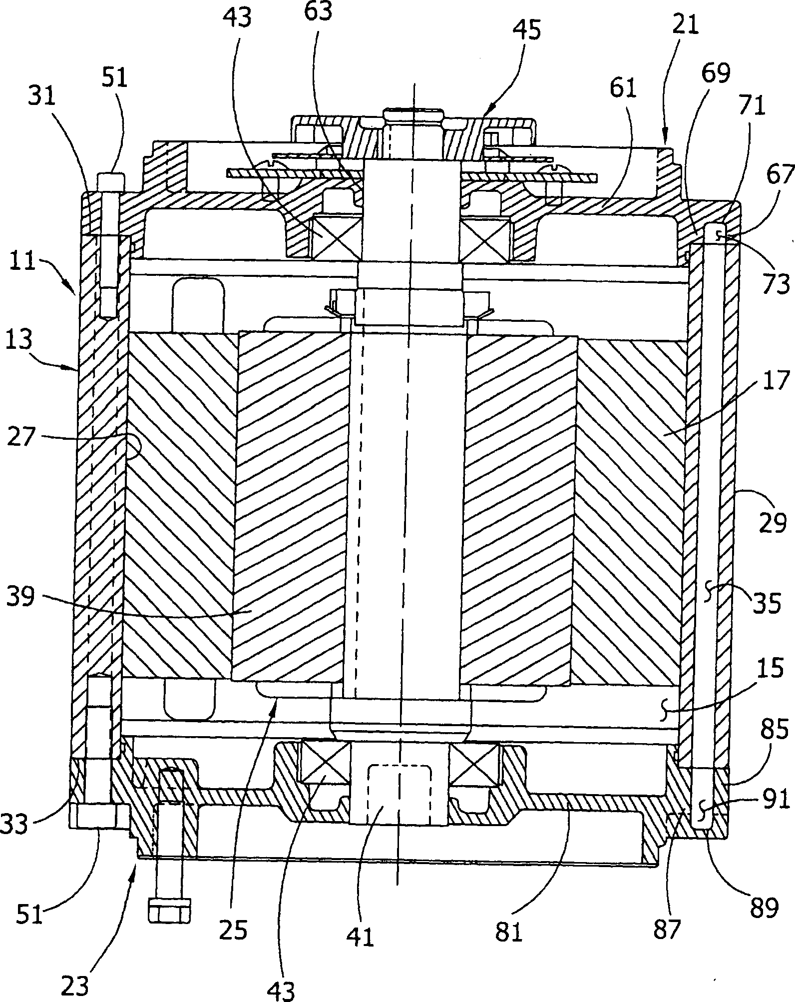 Cooling jacket for electric machines