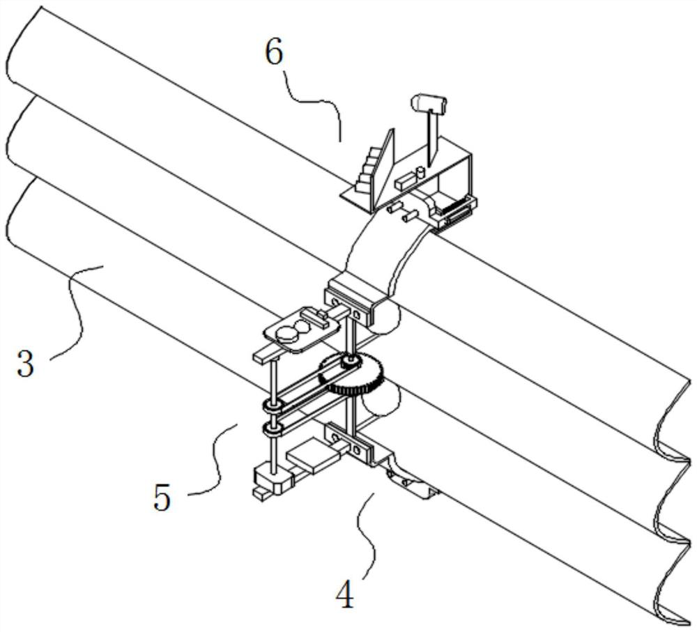 Road vehicle fault alarm inspection robot