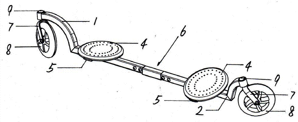 Large wheel diameter swing twist skateboard