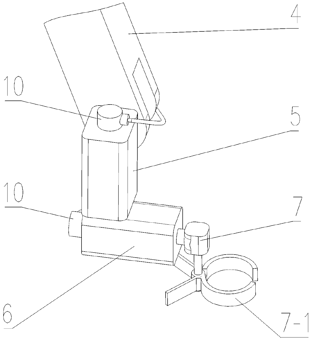 Temporary fixing adjustable support