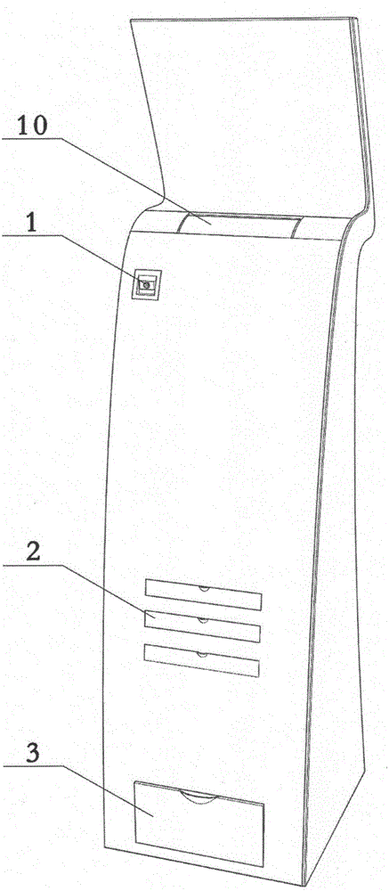 Self-service multi-module printing device