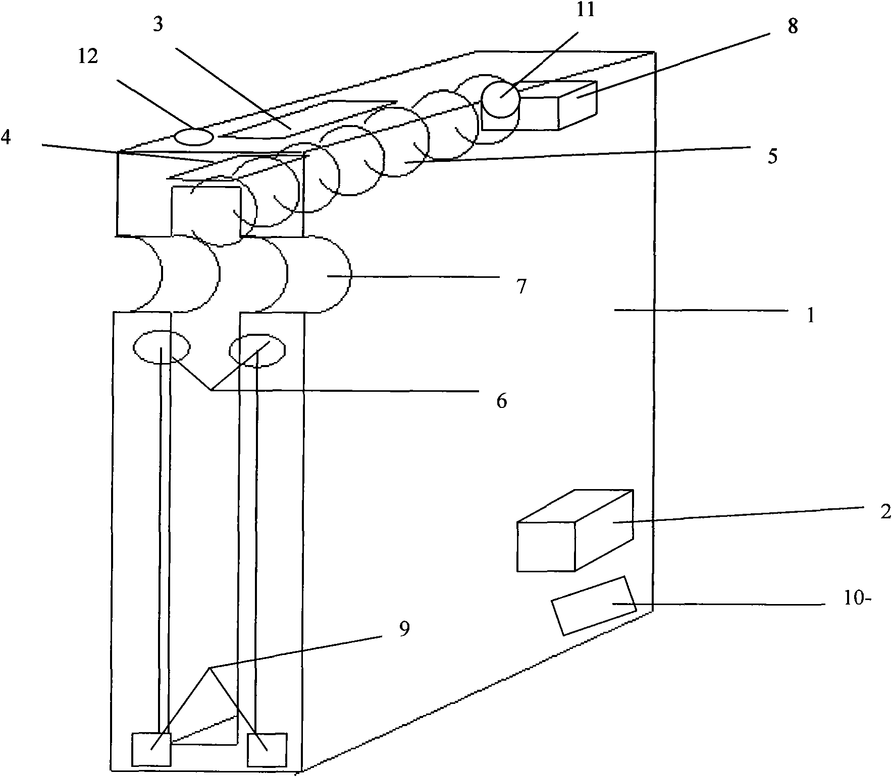 Automatic tenancy device of umbrella