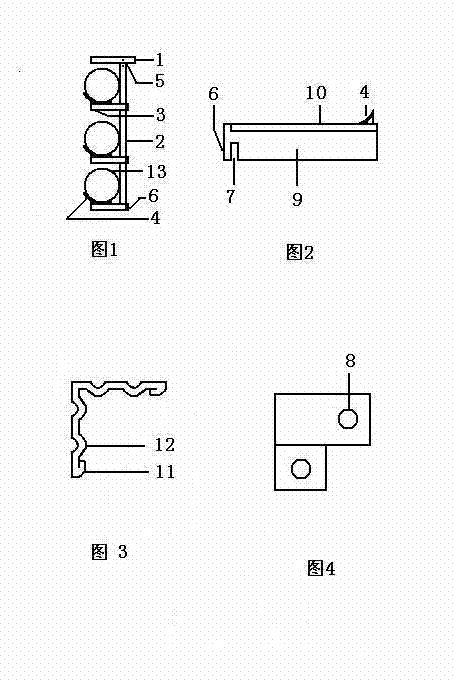 Assembly type light pipeline hanger