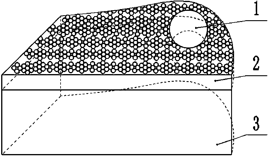 Surface texture of indium-magnesium composite spherical microcrystal composite layer