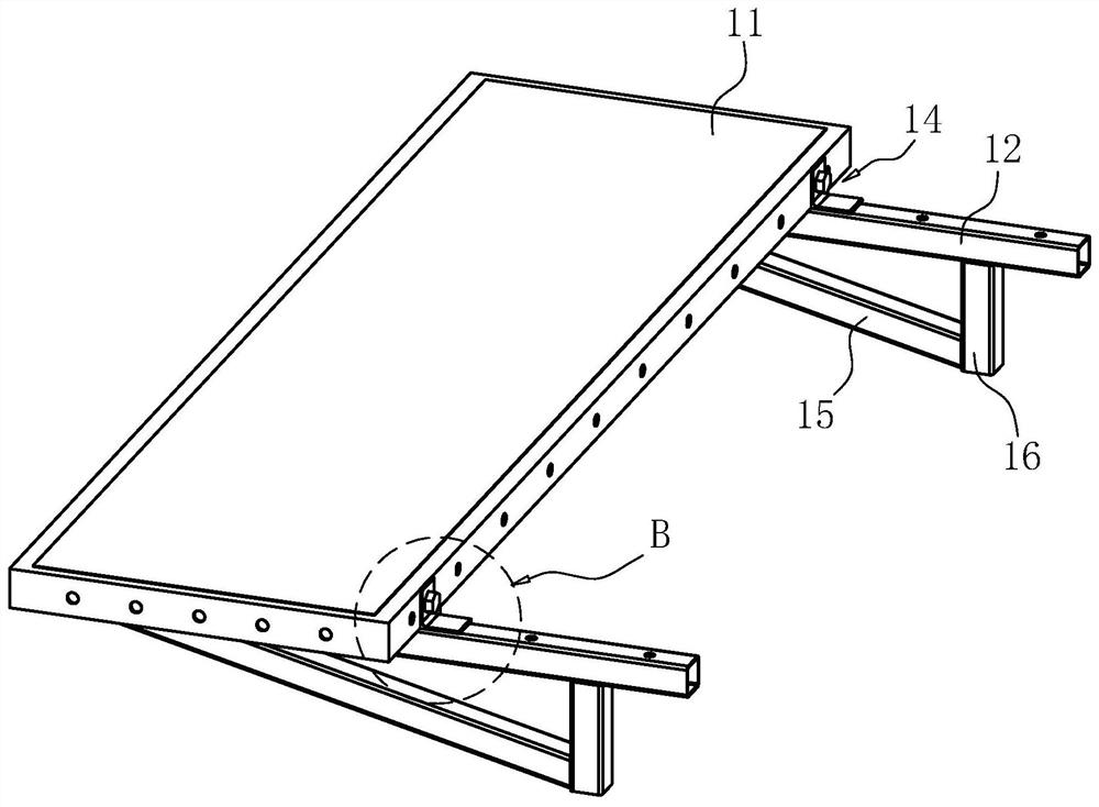 Edge working platform for building and construction method thereof