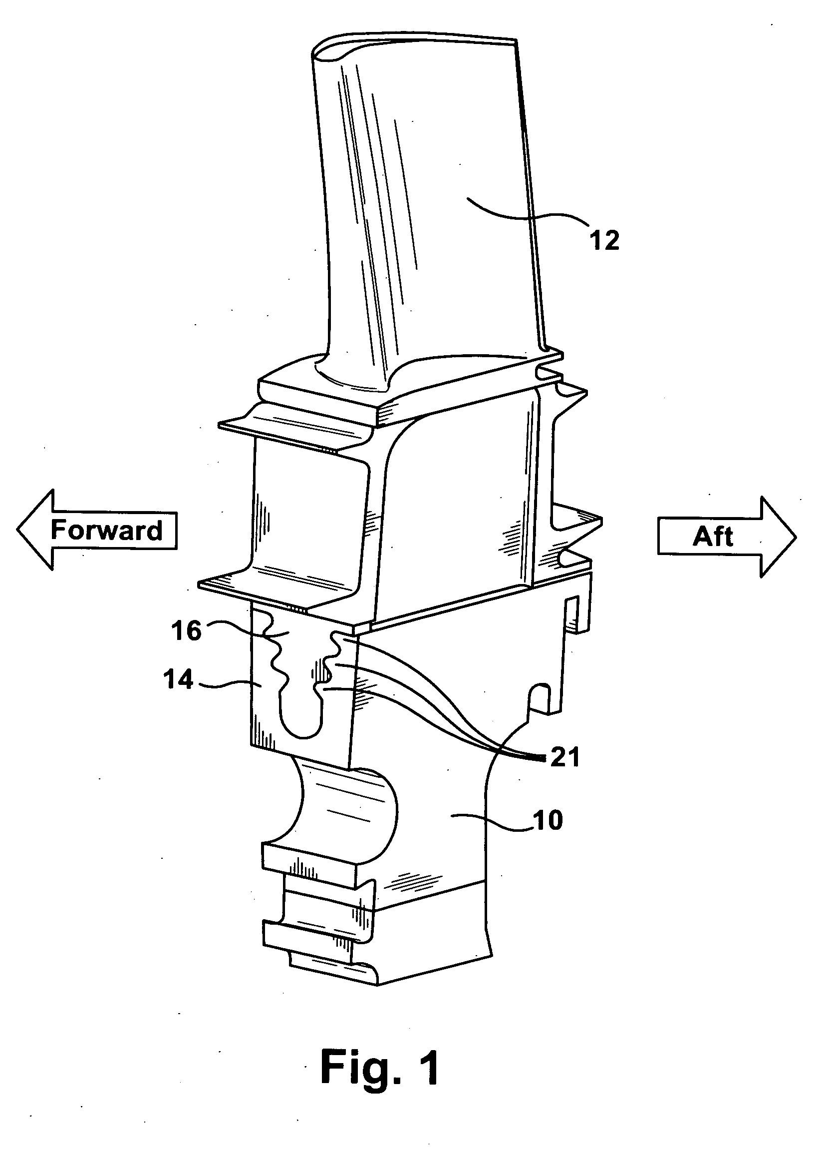 Blade/disk dovetail backcut for blade/disk stress reduction (9FA, stage 1)