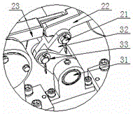 Passable railway wheel set inspection platform with rotary drive