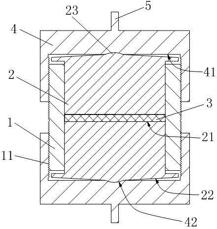 Dedicated mold for testing electrical property of lithium iron phosphate