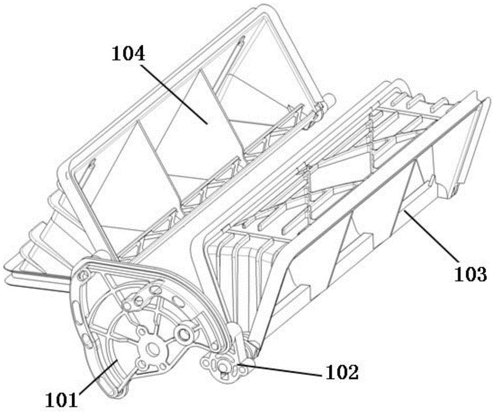 Air exhaust mode adjusting structure of automobile air conditioner