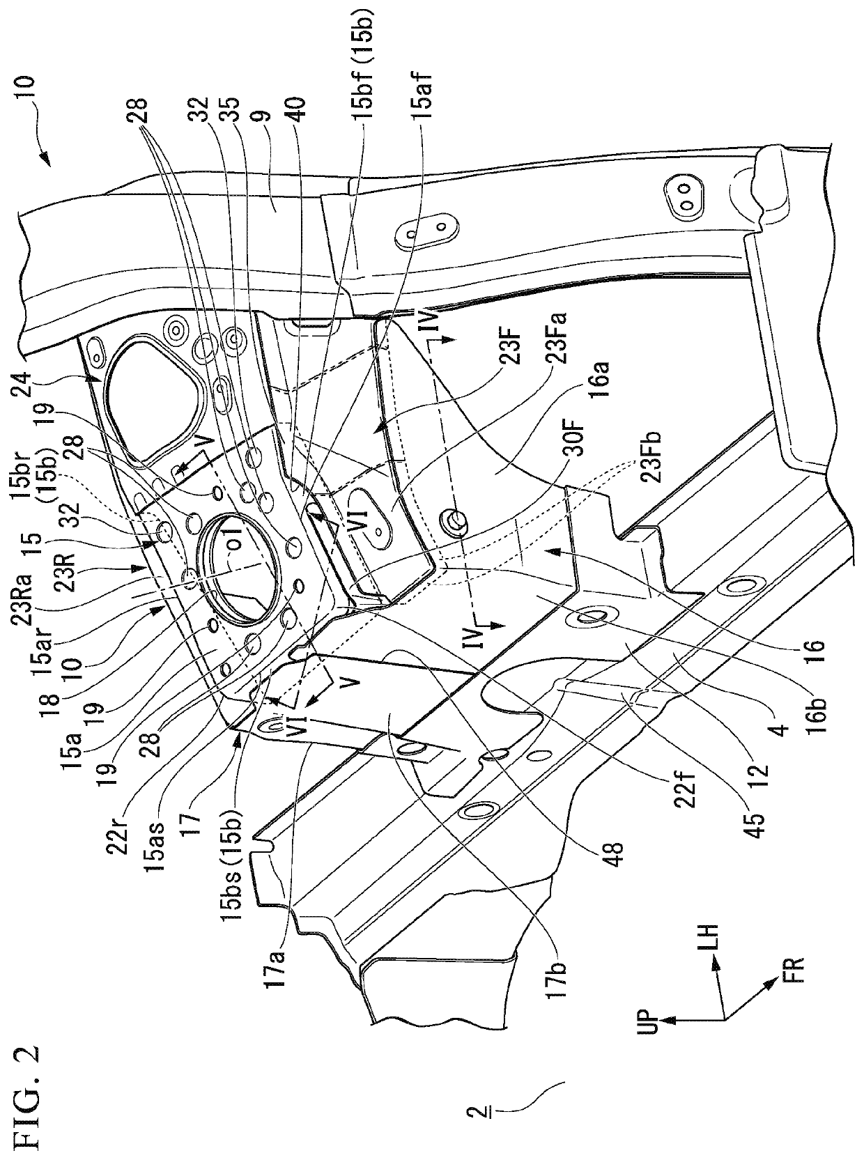 Damper housing for vehicle