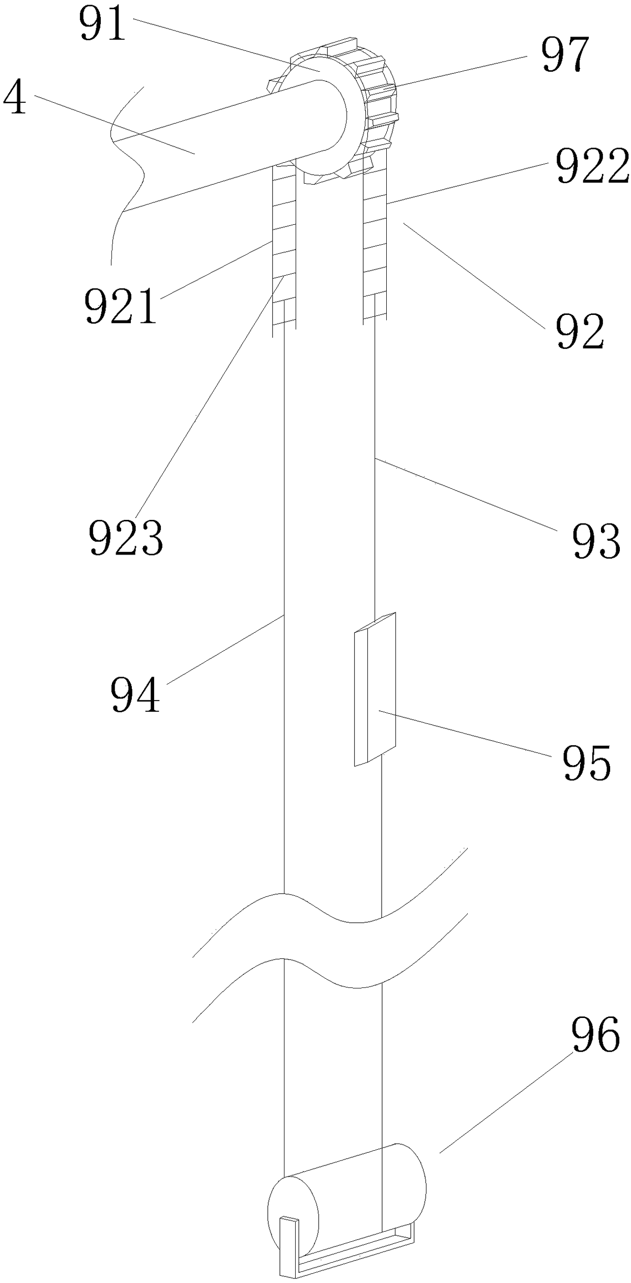 Built-in louver hollow glass