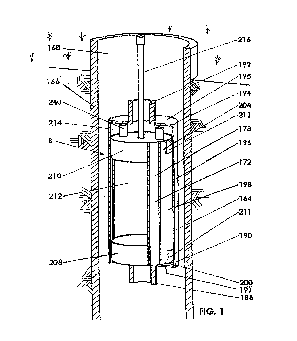 Fluid pressure system including free floating bladder