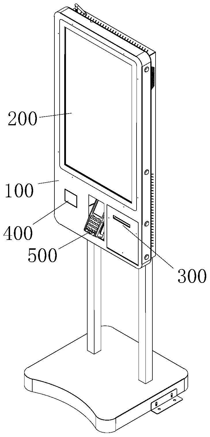 Self-service order advertising machine