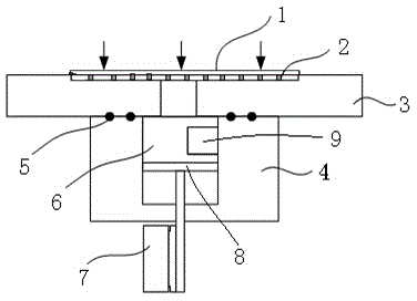 Pipeline-free material adsorption apparatus and method used for high-precision workpiece table