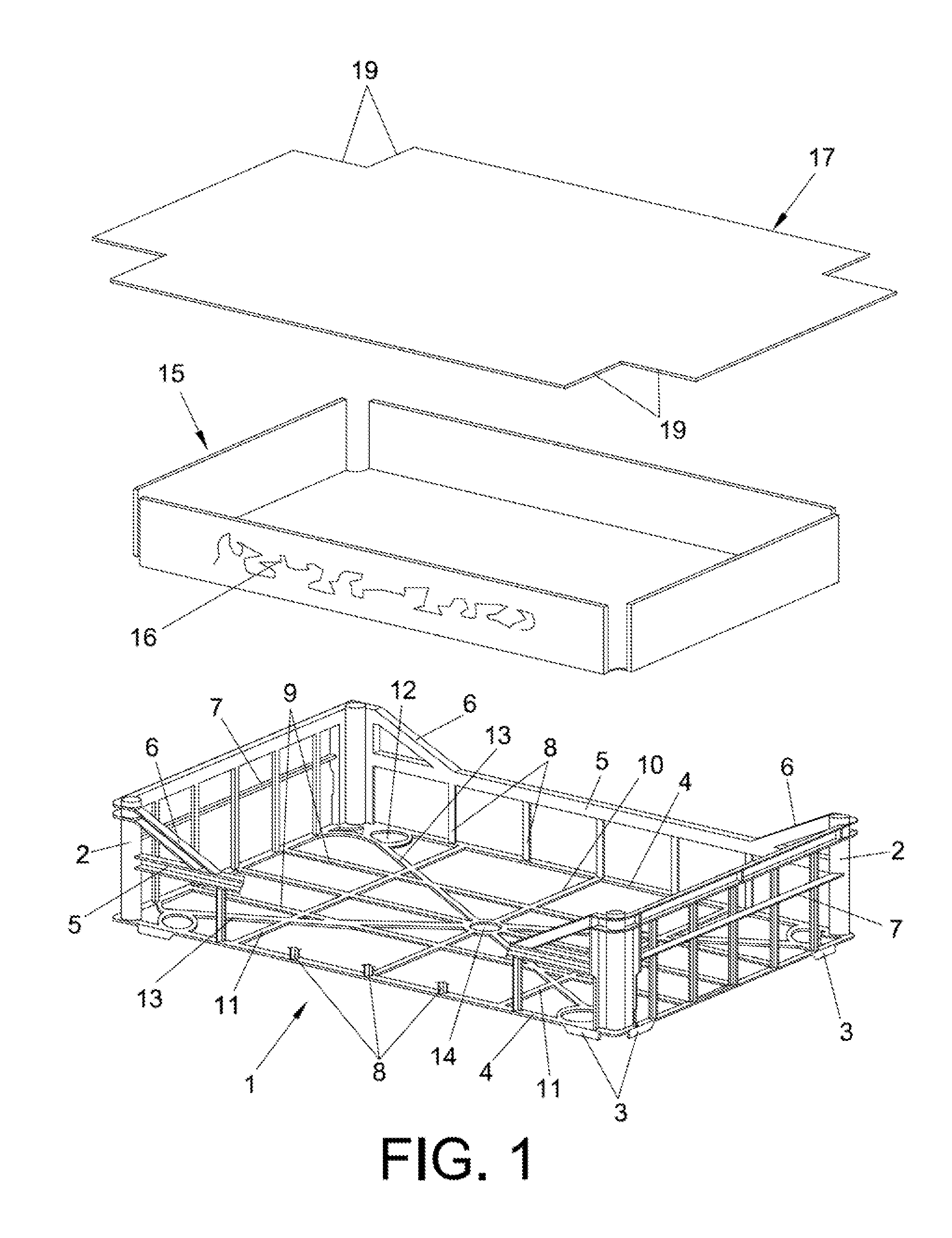 Box for packaging and transporting products