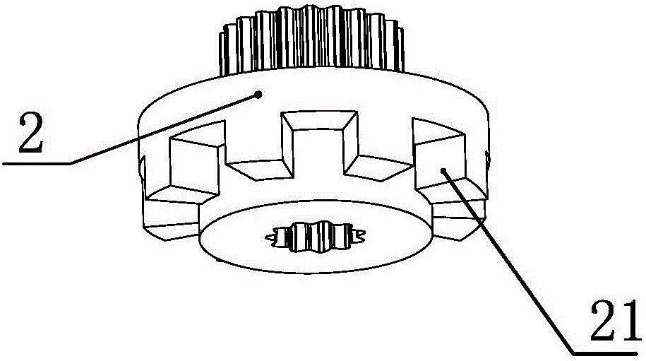 Decelerating clutch of intelligent washing machine