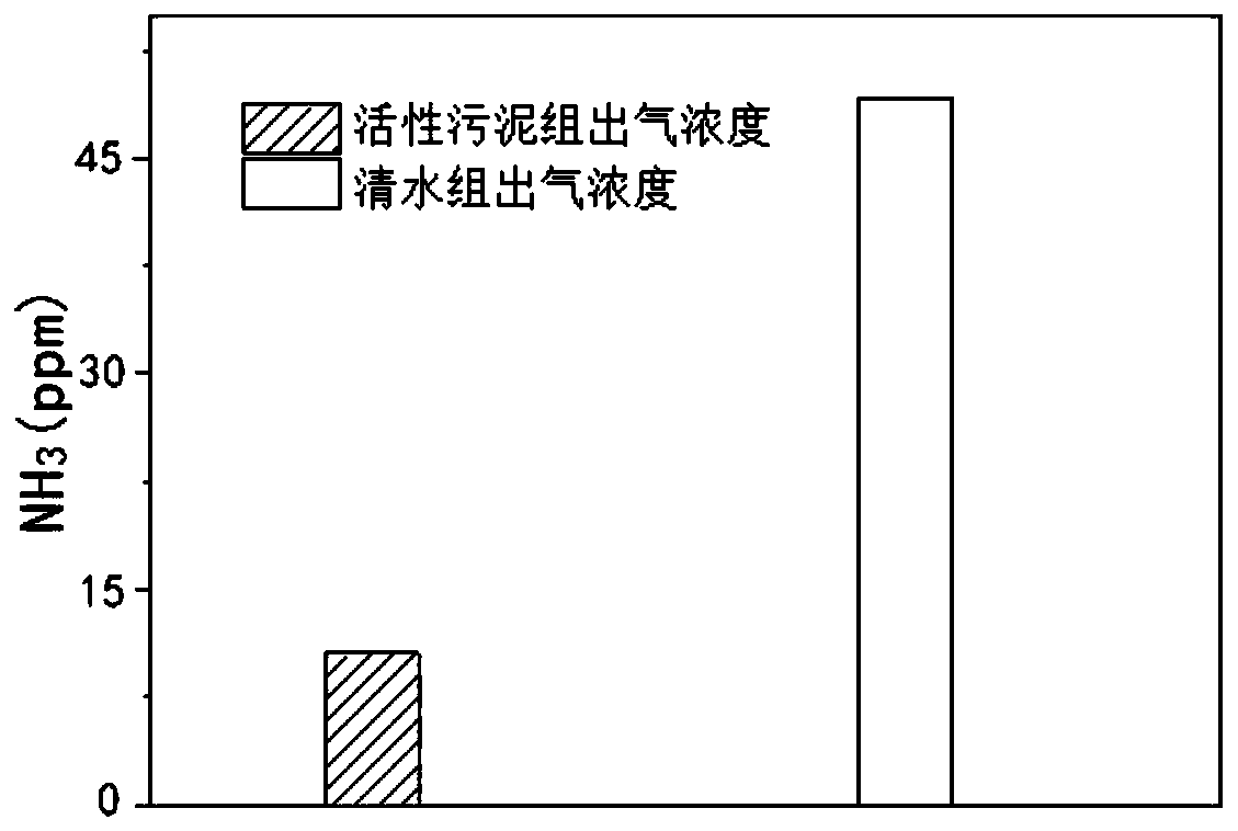 Efficient biological treatment device and treatment method for waste gas