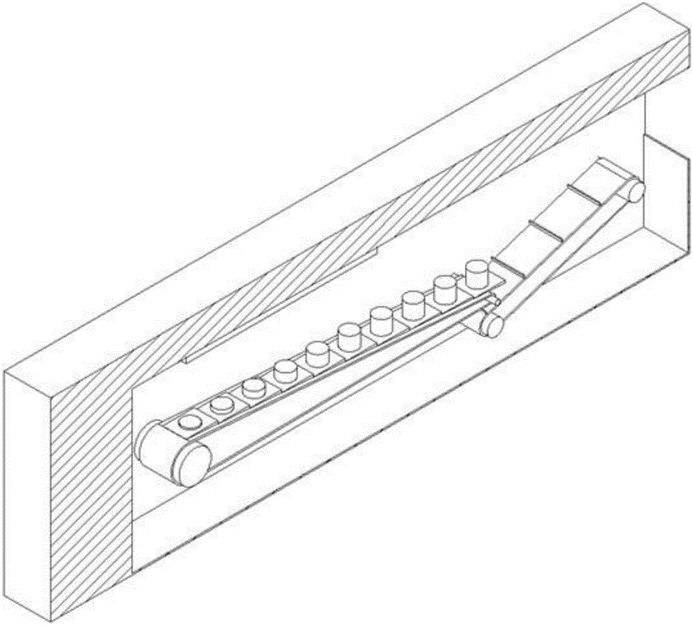 Production device realizing continuous ink-jet 3D printing and working method