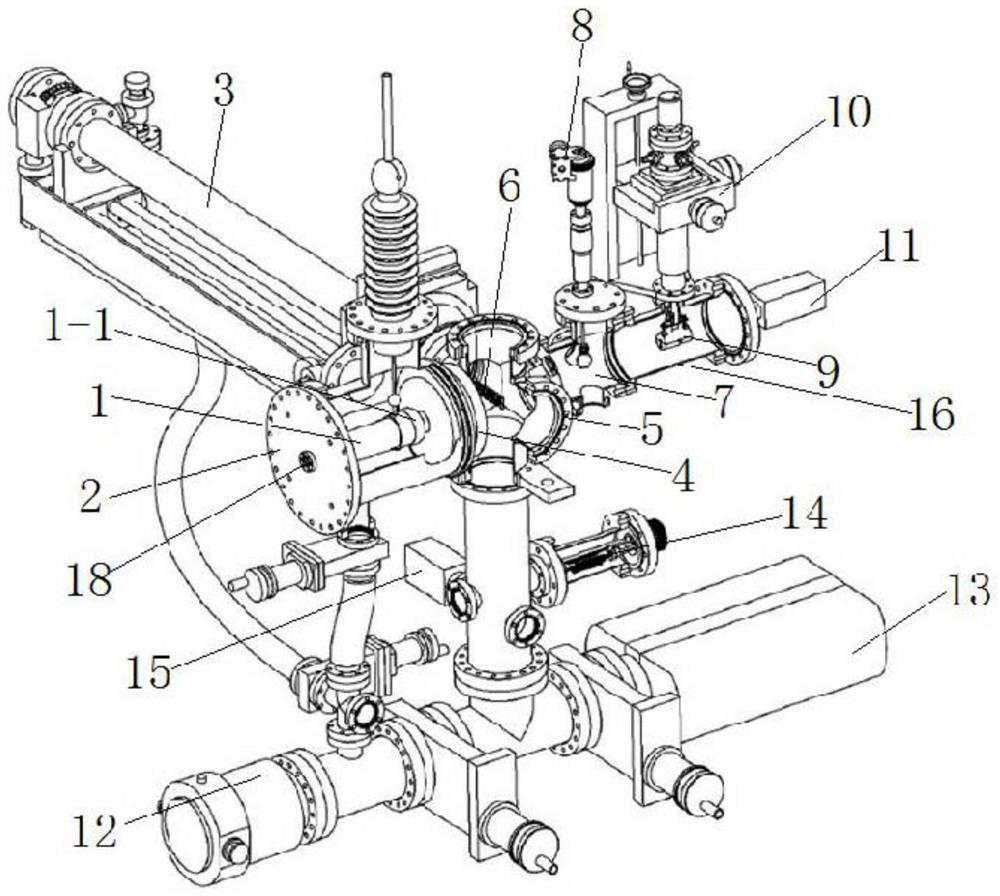 Hundred-kilovolt ultrafast electron diffraction device